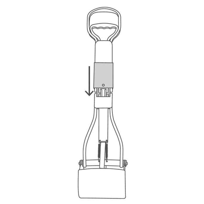Foldable waste scoop