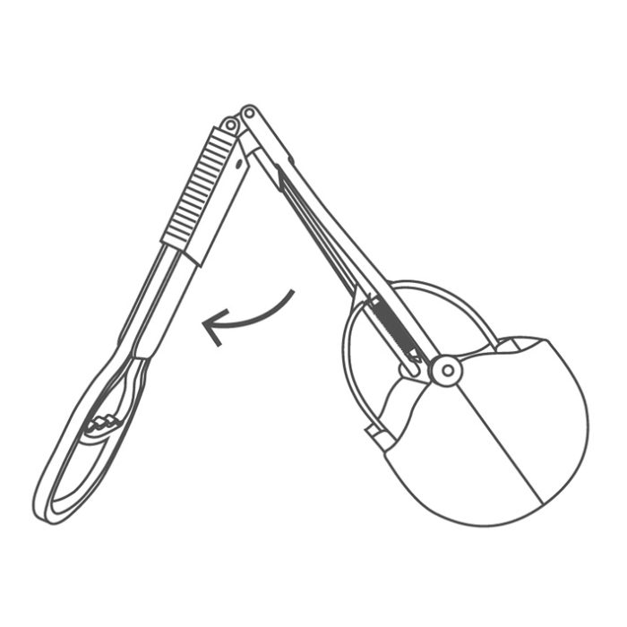 Foldable waste scoop