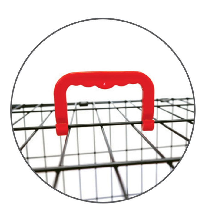 Coloured Wire Crate - Red - Image 3