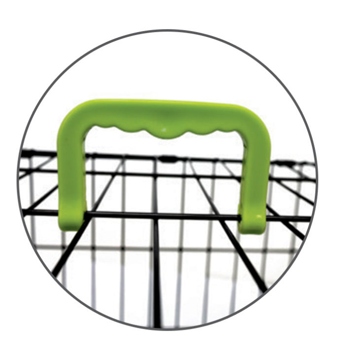 Coloured Wire Crate - Green - Image 3