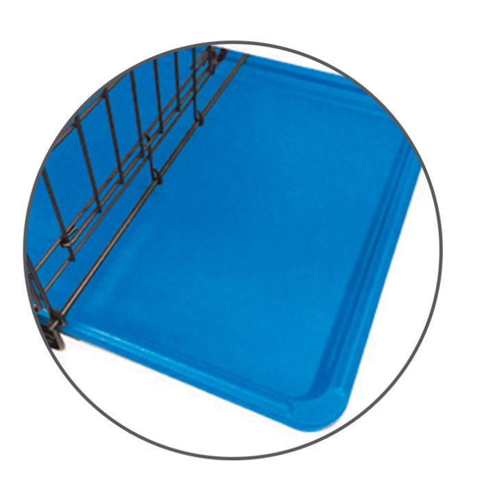 Coloured Wire Crate - Blue